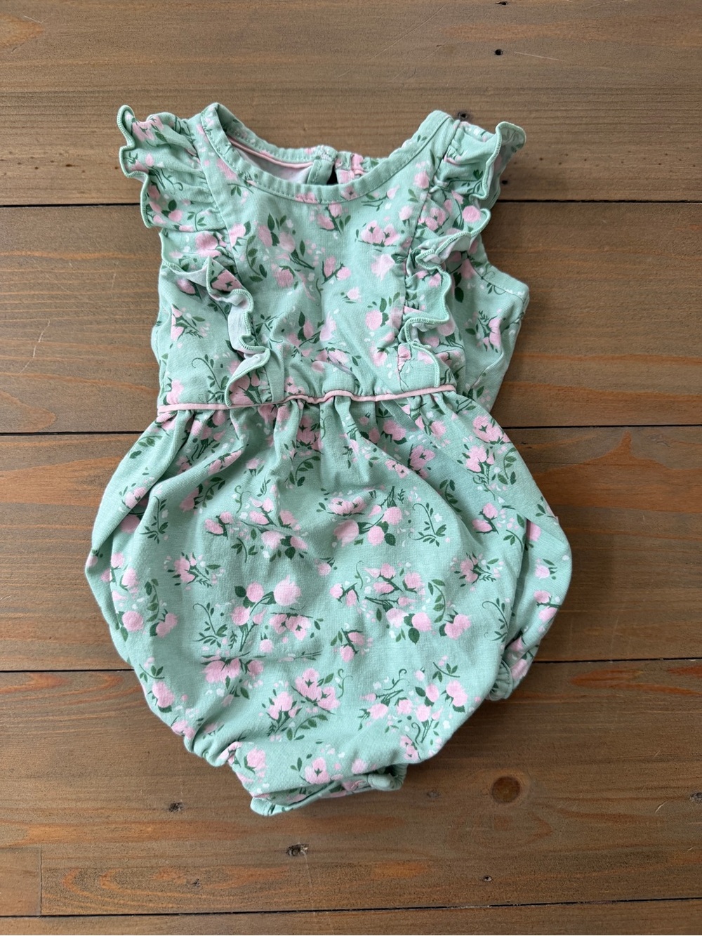 RuffleButts Baby Floral Romper - 6-12 Months
